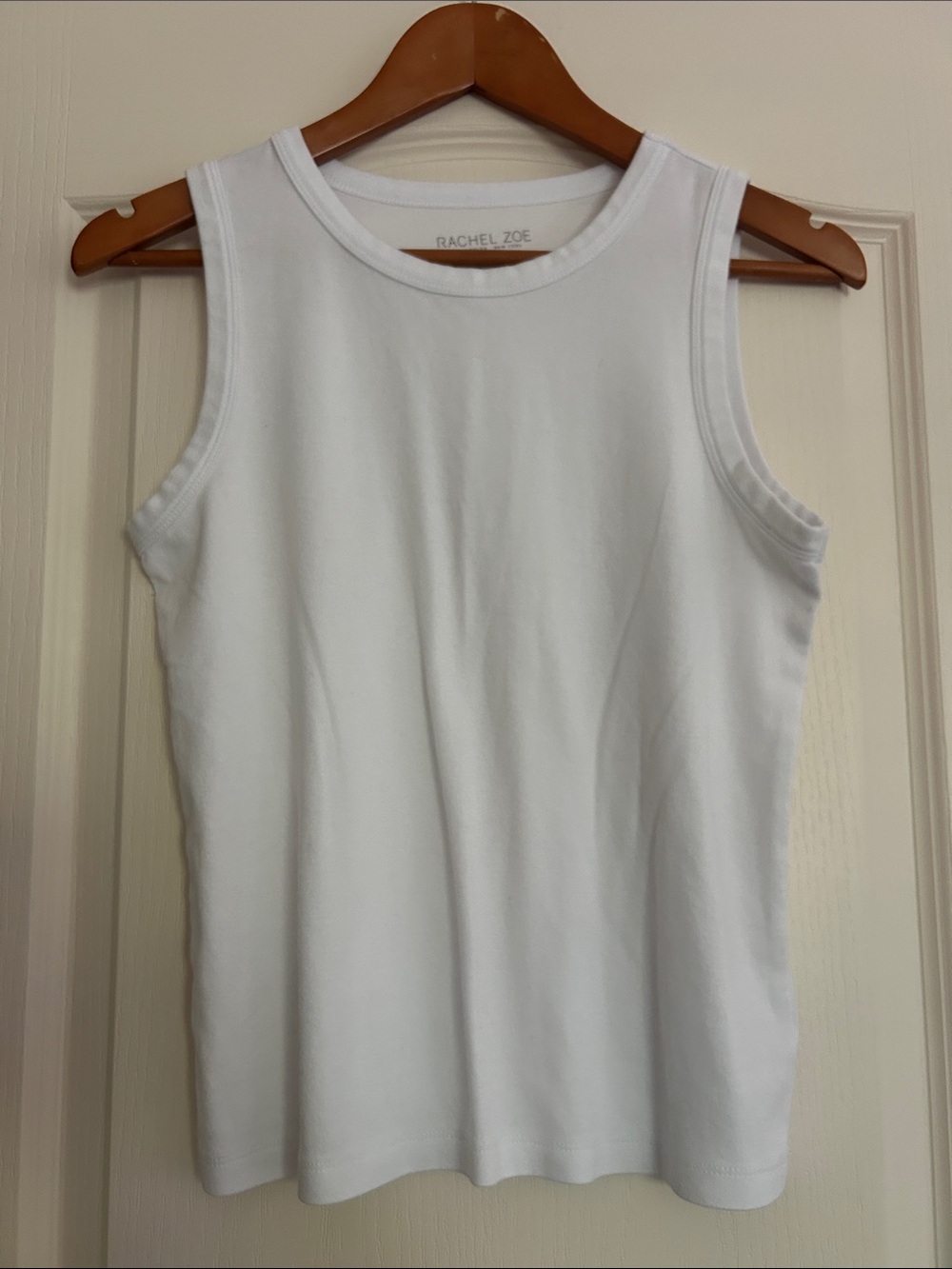 Rachel Zoe Sleeveless White Knit Tank